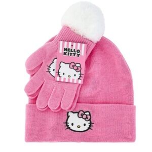 Hello Kitty Beanie and Gloves Set, 2-Piece